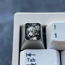1U Titanium Alloy Artisan Keycaps Precision Pointillism for Mechanical Keyboard -Yoimiya